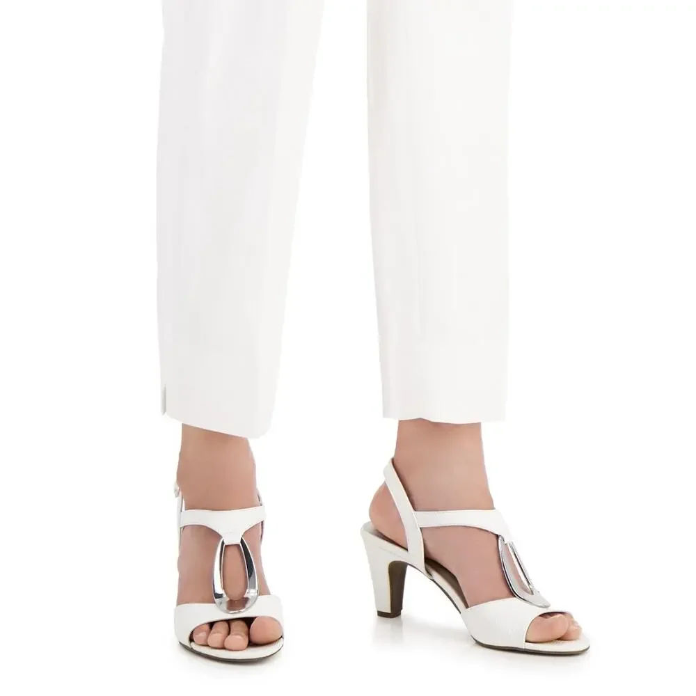 Karen Scott Women's Cushioned Danee Dress Sandals White Size 10 M